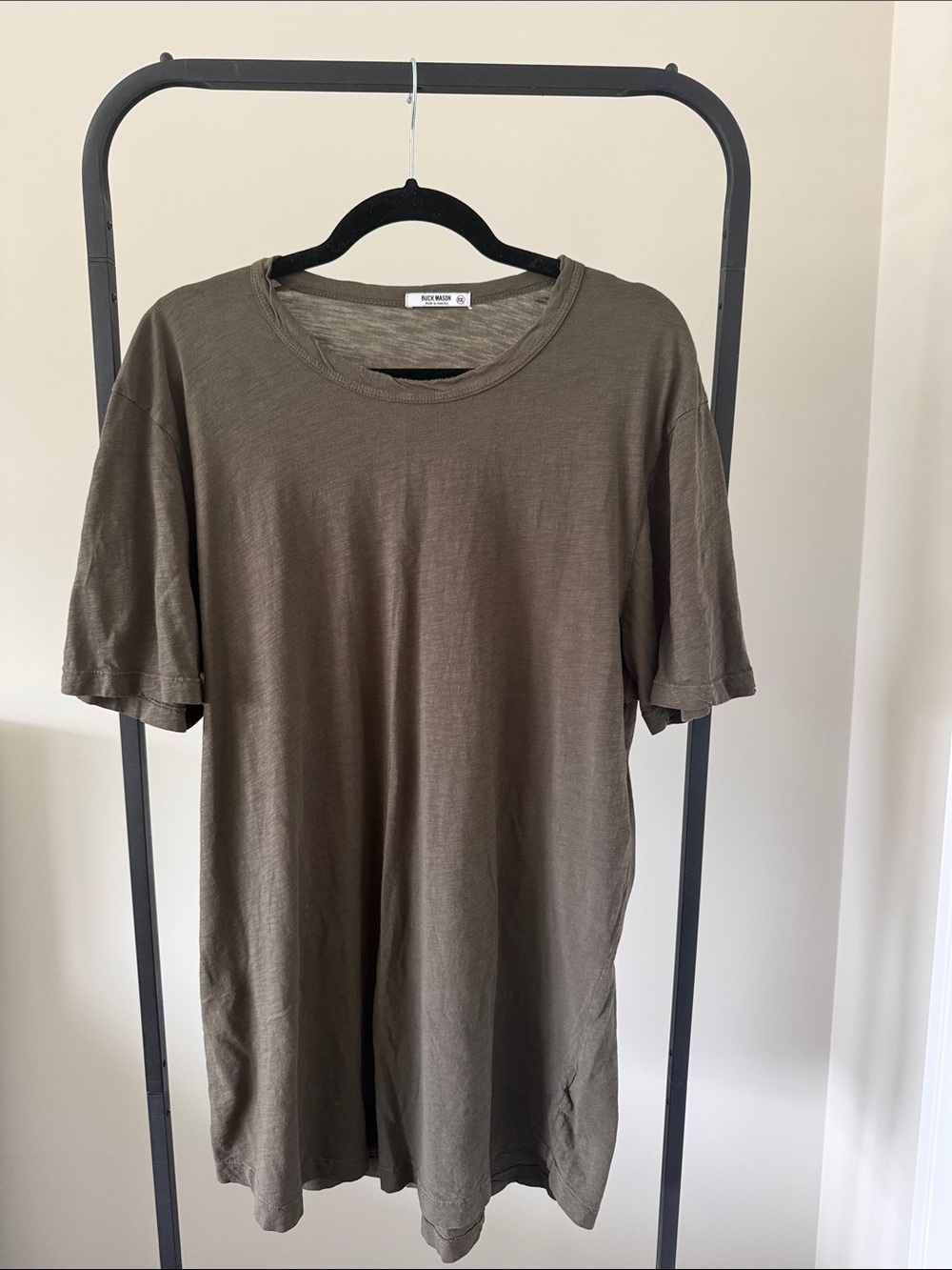 Buck Mason Olive Green Short Sleeve Crewneck Tee